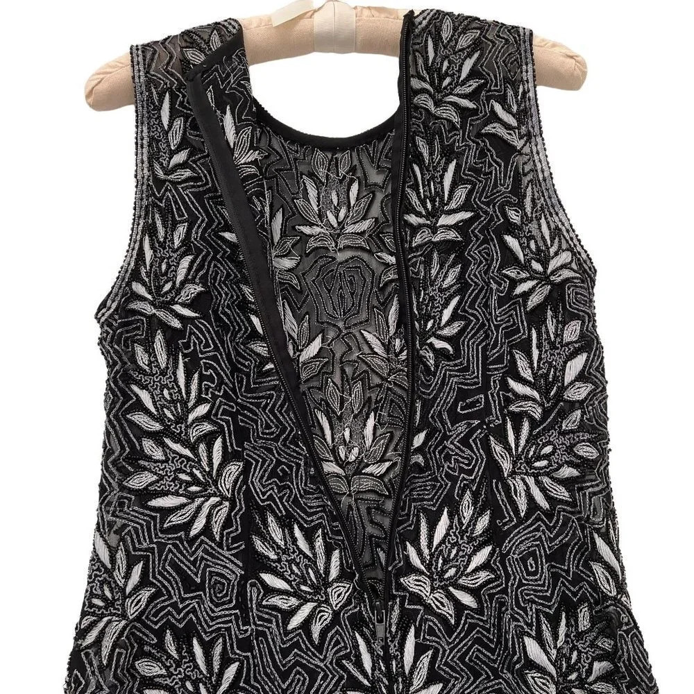 Beaded Silk Sleeveless Top - Picture 8 of 8